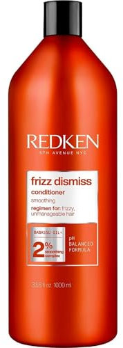 Redken Frizz Dismiss Conditioner | Weightless Frizz Control | Anti Frizz for Smoother Hair | Sulfate Free | 33.8 fl. Oz