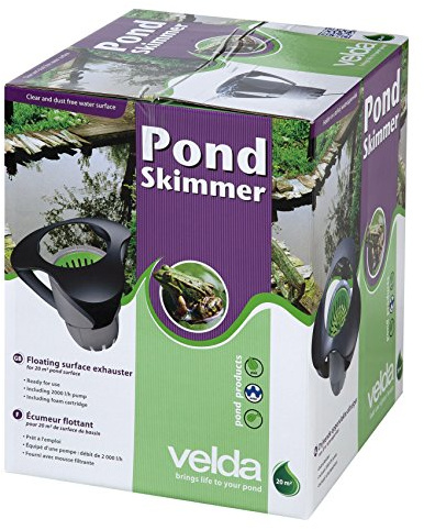 Velda, Galleggiante Skimmer laghetto da Giardino, Pompa Integrata, Stagno Skimmer 20m2, 126.450