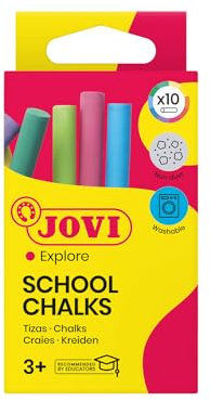 Jovi- Classcolor Tizas de Colores, Multicolor, 10 Unidad (Paquete de 1) (1020)