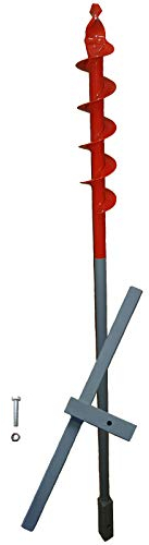 1,1m Erdbohrer mit 50mm Bohrkopf -VERLÄNGERBAR- auch als Brunnenbohrer, Handerdbohrer, Erdlochbohrer, Brunnenbohrgerät, Pflanzbohrer, Zaunbohrer, Pfahlbohrer UVM. einsetzbar ! …