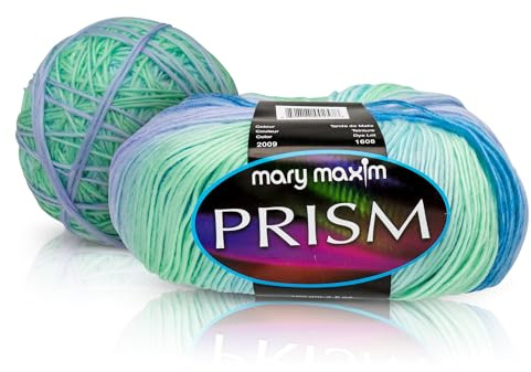 Mary Maxim Prism Yarn, Soft Acrylic Multicolor DK Yarn for Crocheting and Knitting, Light Worsted 3, Ideal for Blankets, Sweaters and Baby Items, 3.5 oz Skein, 290 Yards - Rain Shower - 1 Skein