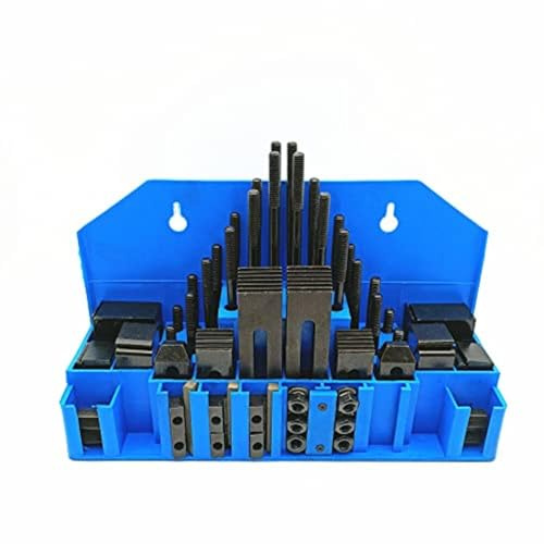 HHIP 3900-2110 58 Piece 3/8 T-Slot Clamping Kit with 5/16-18 Stud and 3/8 T-Nut