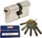 Abus EC660 Doppio Cilindro Lunghezza (a/B) 35 / 35mm (C = 70mm) con 6 Chiave, con Scheda Sicurezza