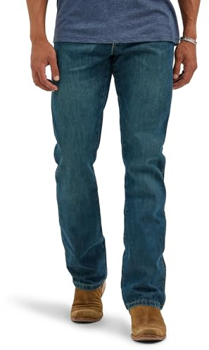 Wrangler - 4444444444444444444444444 Retro Slim Fit Jeans with Boot Cut, Slim Fit Men's Jeans, River Wash, 34 W/34 L