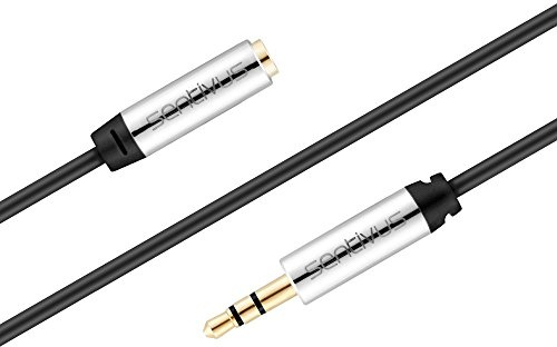 Sentivus extensión de audio - clavija de 3,5 mm/toma de 3,5 mm - 3,00 m - negro