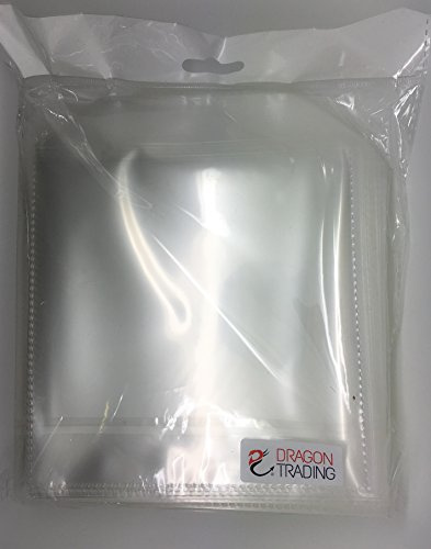 Premium 100 Micron CD Sleeve With Flap DragonTrading® (50 Pack) - Protect Your Discs