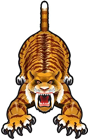 WindNSun Brainstorm Dinosaurs Sabre Tooth Tiger Nylon Kite, 54 Tall