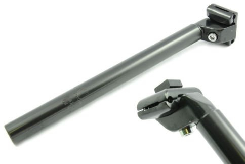 25.4mm BLACK ALLOY MICRO SEAT POST 300mm LONG SADDLE PIN SUIT MOUNTAIN BIKE TREKKING