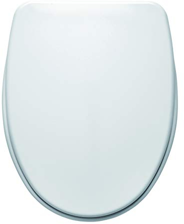 Gala asiento colección Elia modelo G5137001 - Repuesto de tapa fija, para Inodoro/WC, acabado color blanco, 35 x 4,5 x 44,8 cm