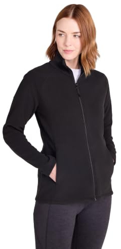 Mountain Warehouse Raso Womens Fleece with Full Zip | Cosy & Soft Touch Ladies Sweater Top, Lightweight & Warm Microfleece with Easy Adjustable Hem, for Layering, Winter & Travel