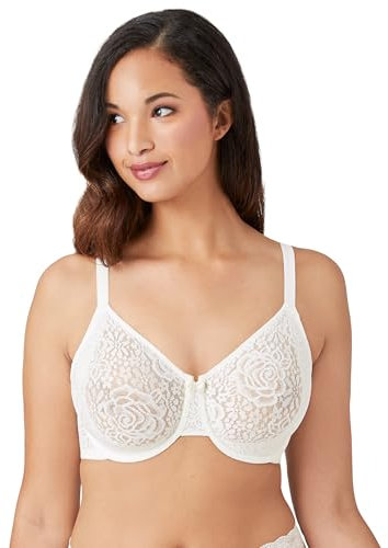 Wacoal Women's Halo Underwire Bra Ivory off-white 38D