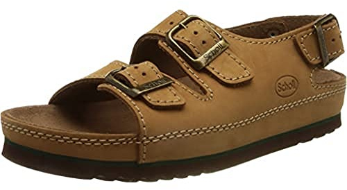 Scholl Air Bag Back Strap, Scarpe da lavoro per settore medico Unisex - Adulto, Marrone, 37 EU