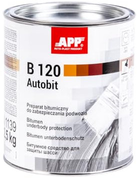 App B120 - Bitume Liquido di Protezione Sottoscocca Auto | Antipietrisco, Antiruggine e Antirombo Sottoscocca Protezione | Bitume Liquido Impermeabilizzante | 1,3 kg