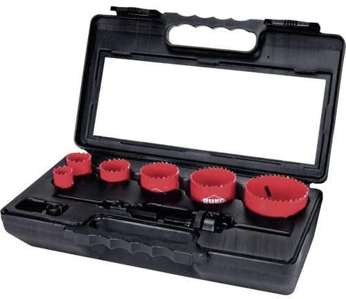 Ruko Terrax A106340 - Juego de coronas perforadoras - Mantenimiento - Electricidad (8 piezas)