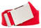 shenky Stoffgürtel | 4cm Breite | Stoff Gürtel mit Gürtelschnalle | Herrengürtel | Canvas | Damen | Schnalle | Damengürtel | belt | kombinierbar | Textilgürtel | 112cm | Rot