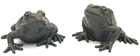 London Ornaments Set of Two Large Frogs