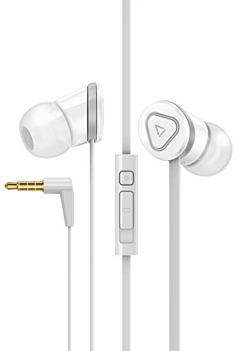 Creative Hitz MA500 High Performance Noise Isolating In Ear Headset with In Line Remote and Microphone - White