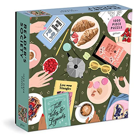 Galison 9780735372160 Reader's Society Jigsaw Puzzle, Multicoloured, 1000 Pieces