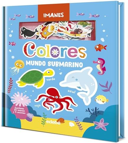LIBRO DE IMANES: COLORES DEL MUNDO SUBMARINO (DIBUJO Y MANUALIDADES)