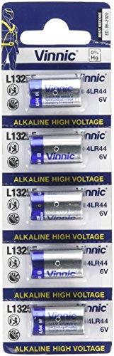 Vinnic A28PX 5 pcs 6V Replacement Alkaline Batteries (L1325, 4LR44)
