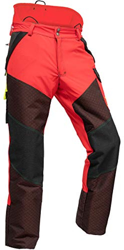 Pfanner Schnittschutzhose Kev-Extrem Klasse 1, Farbe:rot, Größe:L (kurzgr.)