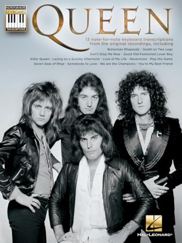 Queen: Note-for-Note Keyboard Transcriptions | Authentic Sheet Music for Pianists | 13 Classic Songs Including Bohemian Rhapsody, Somebody to Love | Piano Songbook for Advanced Players