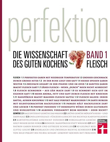 Perfektion - Die Wissenschaft des guten Kochens: Band 1 - Beste Zubereitung von Fleisch, Fisch und Eiern - Über 150 Rezepte I Von Stiftung Warentest