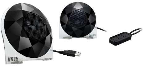 Hercules Xps 2.0 Diamante USB Altoparlanti Portatili, Nero