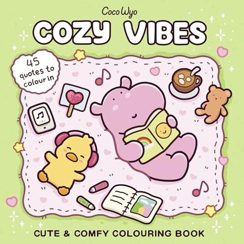 Cozy Vibes: Malbuch für Erwachsene, Teenager und Kinder (Cozy Spaces Coloring) (Cozy Malbücher, Band 4)