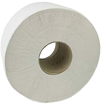 bar@drinkstuff Mini Jumbo Toilet Rolls 3 Inch - Pack of 12 | 2ply Toilet Paper, White Toilet Tissue, Industrial Toilet Paper