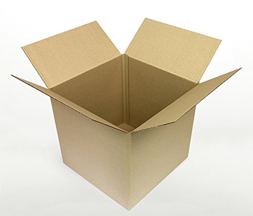 OfficeKing® 25 x Faltkartons 250 x 250 x 250 mm | variable Höhe bei 210 und 135 mm | Marken-Qualität Versandverpackung Versandkarton Karton
