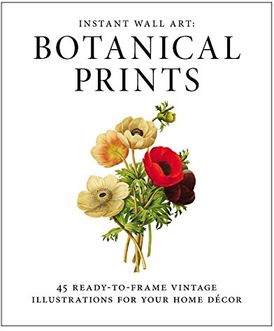Instant Wall Art: Botanical Prints: 45 ready-to-frame vintage illustrations for your home décor (Home Design and Décor Gift Series)