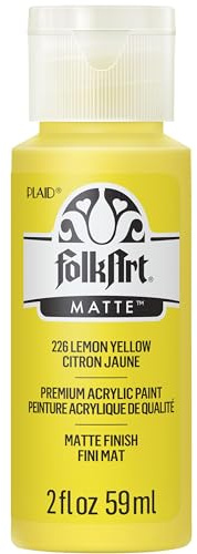 Folk Art Acrylic Paint in Assorted Colors (2 Ounce), 226 Yellow Lemon