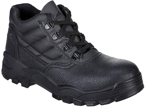 Portwest FW10 Comfort Slip Resistant Steelite Protector Boot S1P Black, 42