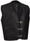 Limitless Herren Lederweste Motorrad Leder Weste Biker Kutte Rocker Clubweste Glattleder schwarz Gr. M bis 6XL (L)