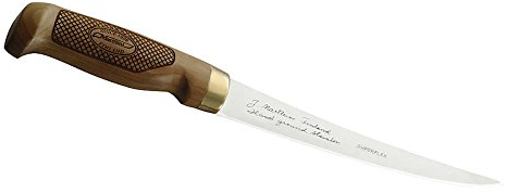 Marttiini Filetiermesser Classic Superflex, Klinge 19cm, Lederscheide, mit persönlicher Gravur