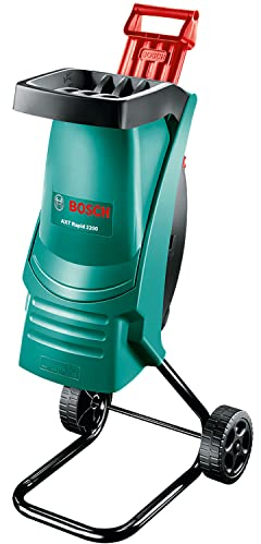 Bosch AXT Rapid 2200 Häcksler (zum leistungsstarken Häckseln von Gartenabfällen; kraftvoller 2200-W-Motor)