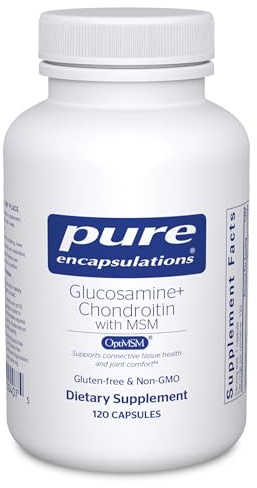 Pure Encapsulations Glucosamine Chondroitin with MSM - Supports Joint Health & Normal Cartilage Formation* - Maintains Enzyme Activity - Gluten-Free & Non-GMO - 120 Capsules