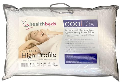 Healthbeds High Profile Luxury Cooltex Talalay Latex Pillow