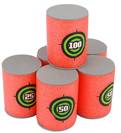 COCOSO 12 Pcs EVA Soft Foam Darts Targets for Nerf N-strike Elite Series Blasters Toy Gun