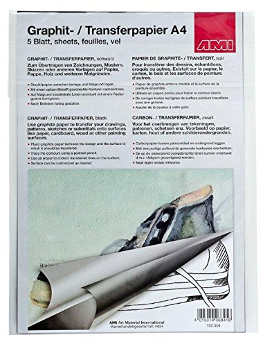 NEU AMI Graphitpapier, A4, 5 Blatt