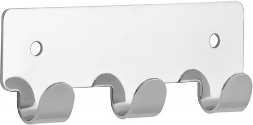 SIRO Hakenleiste Haiger, Schlicht, Stahl chrom glänzend, 114 mm x 16 mm x 41 mm, LA 84 mm, 1603-114ZN1