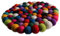 Fairtrade Filz Untersetzer Topf Untersetzer kunterbunt 22 cm handgefertigt aus Reiner Wolle