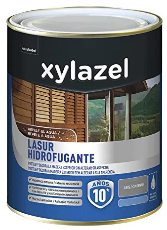 XYLAZEL SOL LASUR HIDROFUGANTE Gris 750 Acrylique Hydrofuge à Pores Ouverts 1 kg