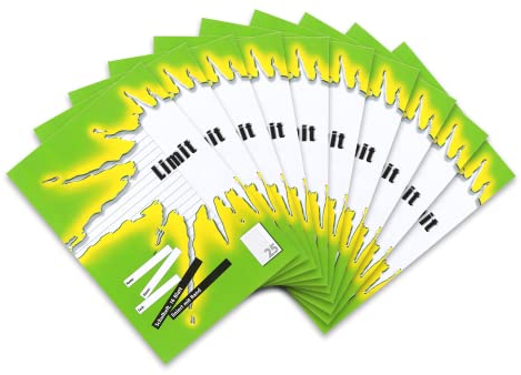 Limit Schulheft A4, 16 Blatt, Lineatur 25, liniert mit Rand, grün, 10 Stück