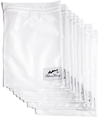 Fishers Finery Multi-Pack Mesh Wash Bag with Zipper Closure; Durable (10 pack)