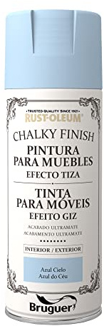 Rust-Oleum Bruguer Chalky Finish pintura para muebles en spray Azul Cielo 400 ml