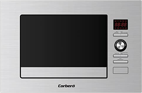 Corberó - Microondas de Encastre | CMICP100 | 20L | Potencia 800W | Funcionalidad Avanzada | Inox