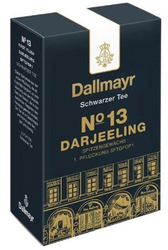 Dallmayr Schwarztee - Nr. 13 Darjeeling First Flush, Schwarzer Tee, Black Tea, Loser Tee, Ceylon Tee, Zart / Edel, 100 g