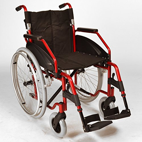 Lightweight folding self propelled wheelchair with quick release wheels and flip up armrests ECSP03